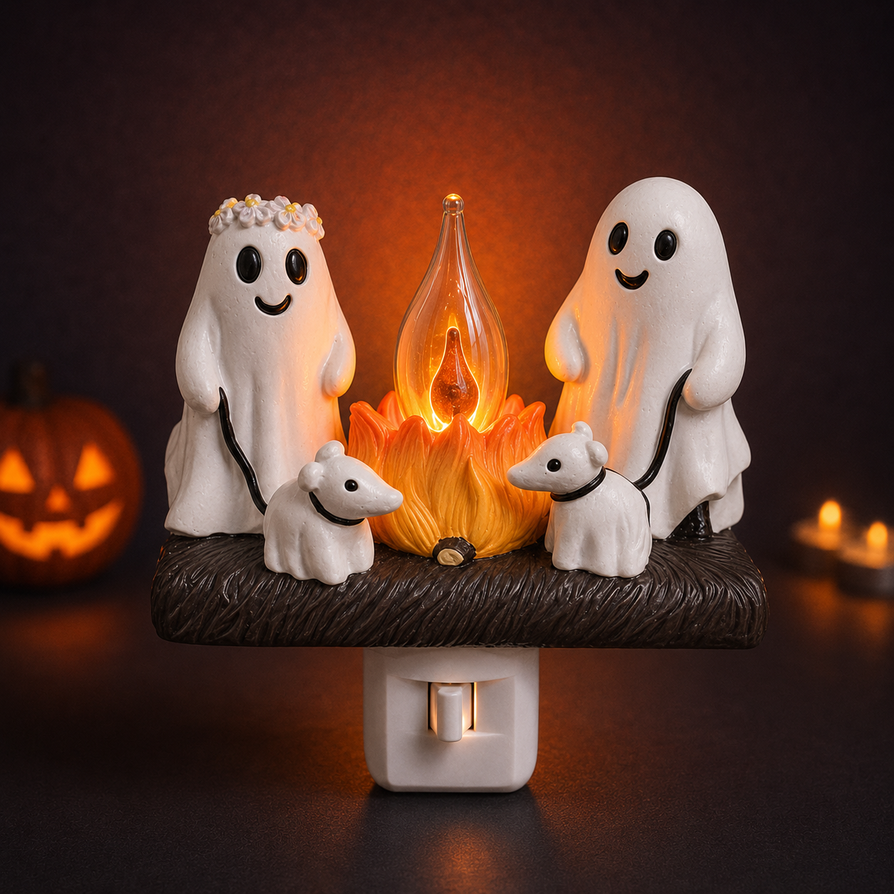 Halloween Pre Sale - 👻✨2026 Ghost Campfire Flickering Nightlight