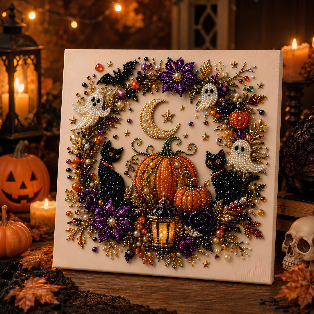🎃 EARLY HALLOWEEN SALE 50% OFF 🔥 Halloween Pearl Art DIY Kits ✨ Unbox The Magic Of Halloween Crafting