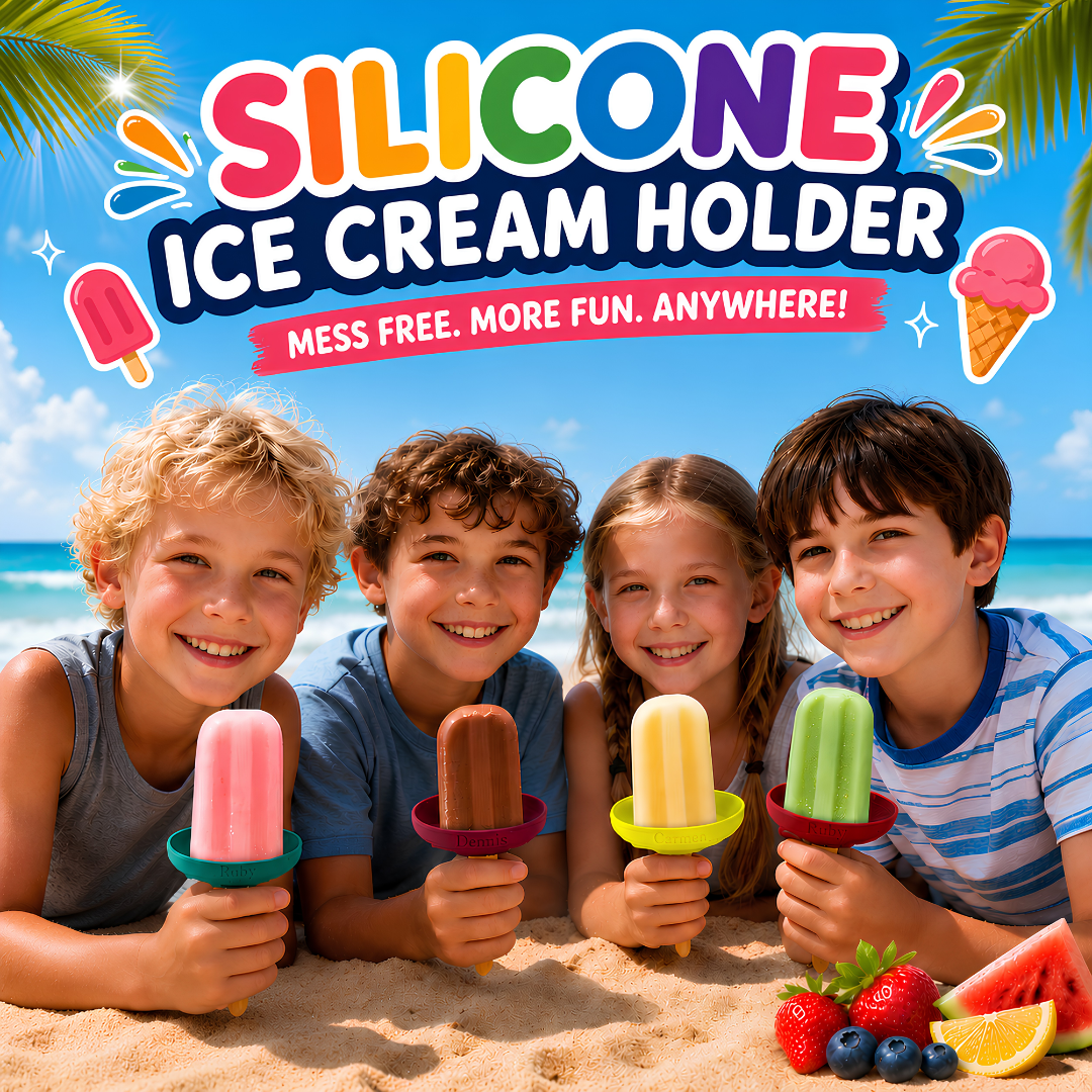 🔥 SUMMER MUST HAVE 🍦 Silicone Drip-Free Popsicle and Ice Cream Cone Holder ✨