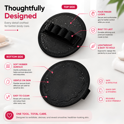 🔥 LAST DAY SALE 50% OFF 🔥 DermaGlow™ Exfoliating Bath Glove ✨ See What Your Loofah Leaves Behind