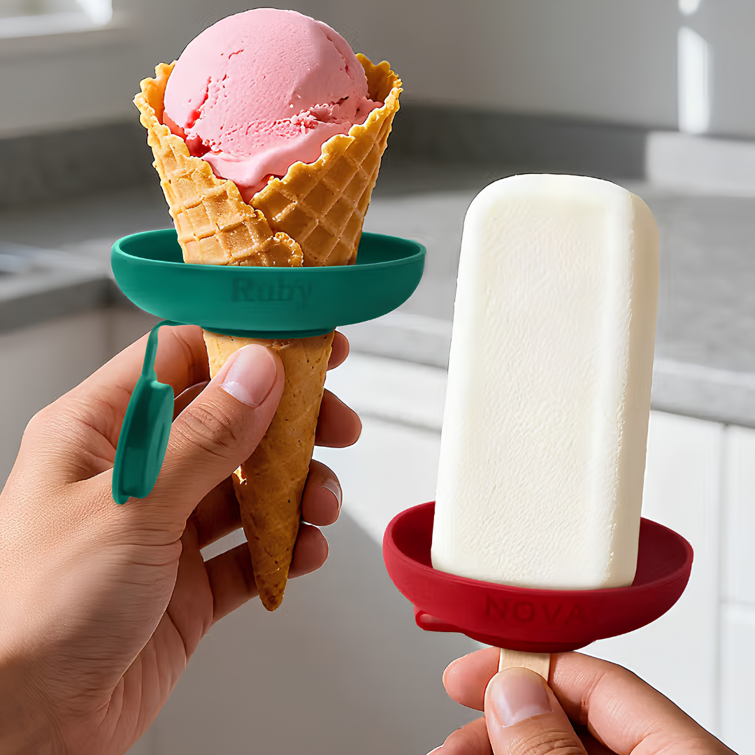 🔥 SUMMER MUST HAVE 🍦 Silicone Drip-Free Popsicle and Ice Cream Cone Holder ✨