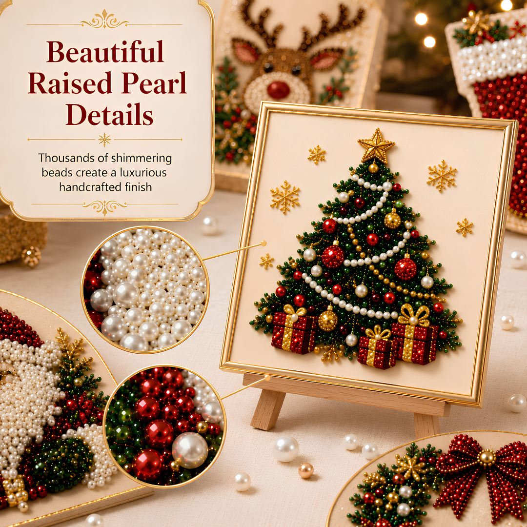 🎃 EARLY CHRISTMAS SALE 49% OFF 🔥 Christmas DIY Diamond Pearl Art Kit ✨