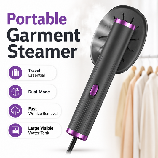 🔥LAST DAY SALE 50% OFF🔥 Portable Mini Garment Steamer Iron – Fast Heating Travel Clothes Steamer