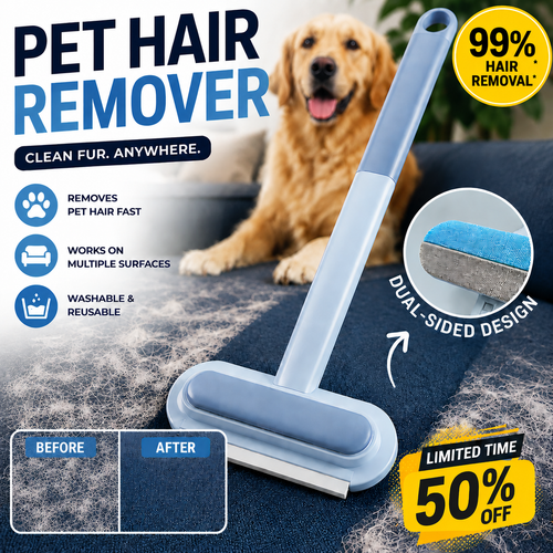 🔥LAST DAY SALE 70% OFF 🔥Multifunctional Pet Hair Remover Brush with Long Handle