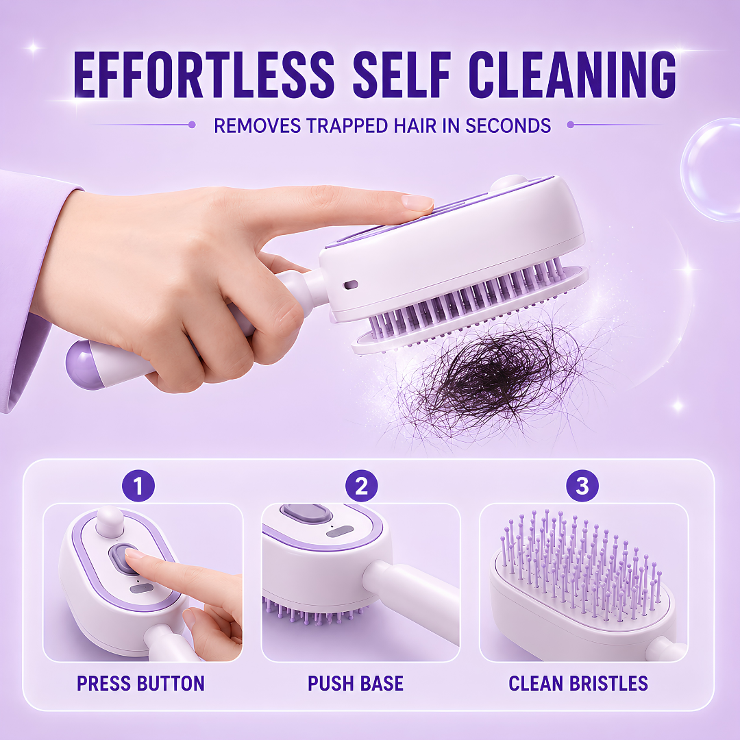 🚨 Selling Fast 50% OFF ⚡ Electric Spray Hair Massage Brush - Smoother and Healthier Hair