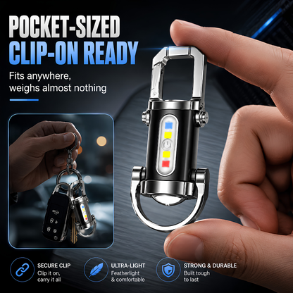 ⏰ TODAY ONLY 49% OFF 🔥 PocketBeam™ Rechargeable Keychain Flashlight 🔦