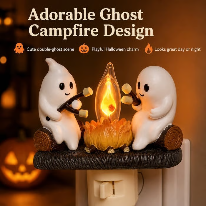 Halloween Pre Sale - 👻✨2026 Ghost Campfire Flickering Nightlight
