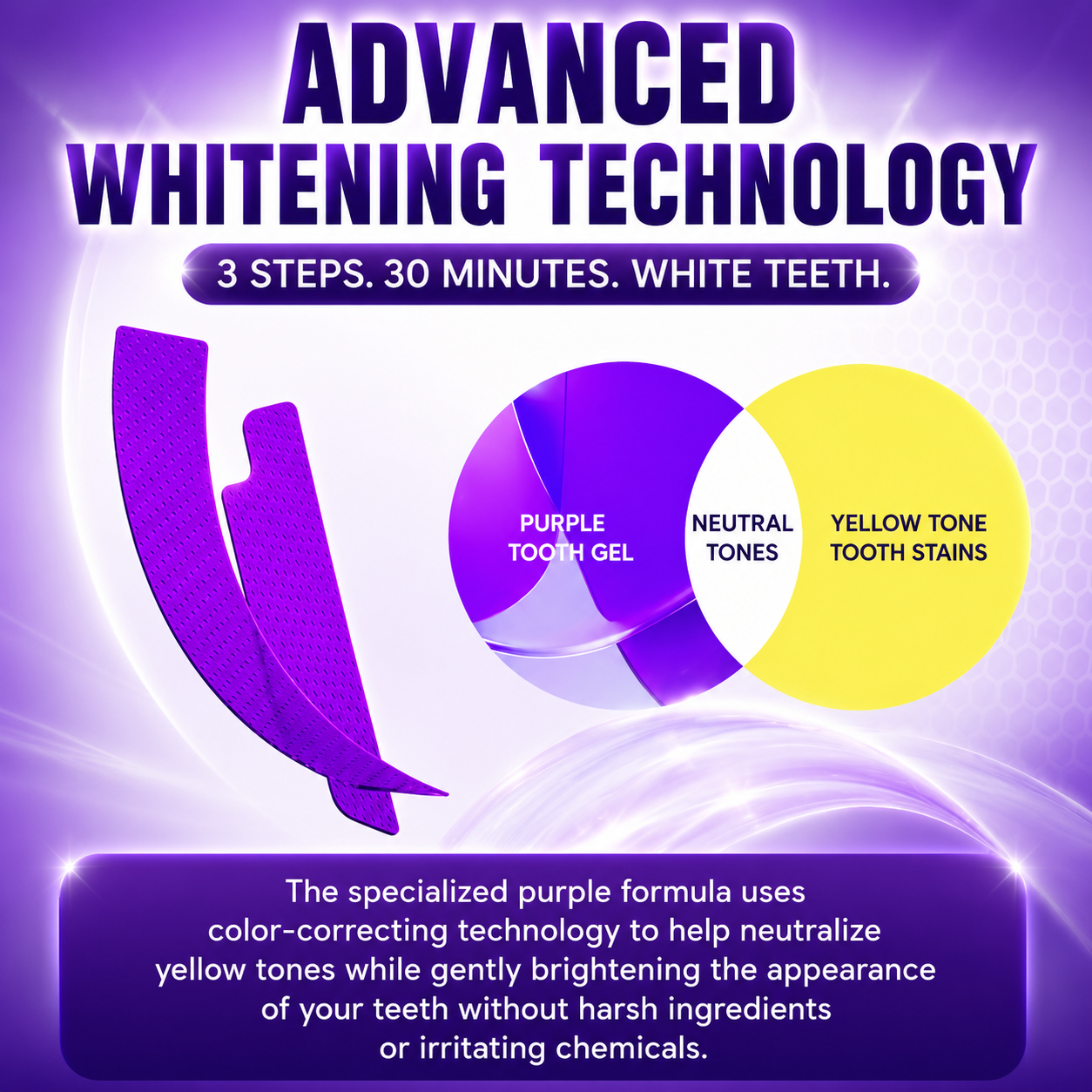 💥LAST DAY SALE 70% OFF💥 VioSmile™ Purple Teeth Whitening Strips for Stain Removal & Sensitivity