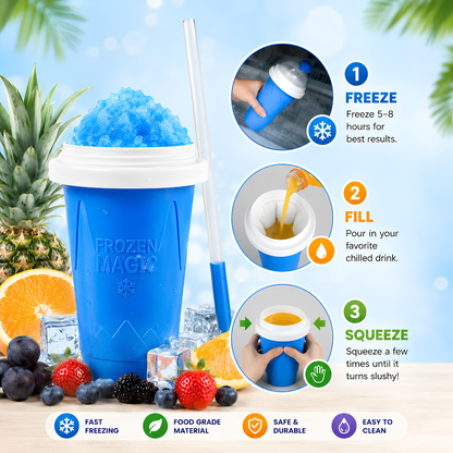 ⏰ TODAY ONLY 50% OFF 🔥 Magic Slushy Maker Cup ✨ Turn Any Drink Into A Slushie In Minutes