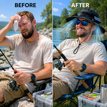 🚨 FLASH SALE 70% OFF TODAY! ⚡ SolarBreeze™ Ultra-Wide Brim Dual Solar Fan Hat