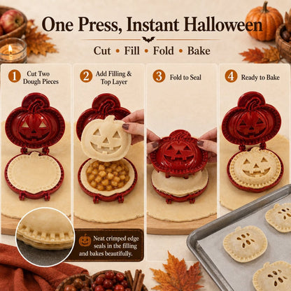 🎃 HALLOWEEN PRE-SALE 60% OFF - Halloween Mini Pie Molds Set – Easy Spooky Holiday Baking & Party Treats