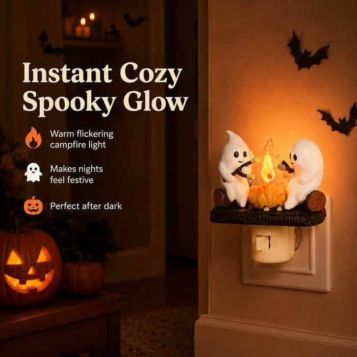 Halloween Pre Sale - 👻✨2026 Ghost Campfire Flickering Nightlight