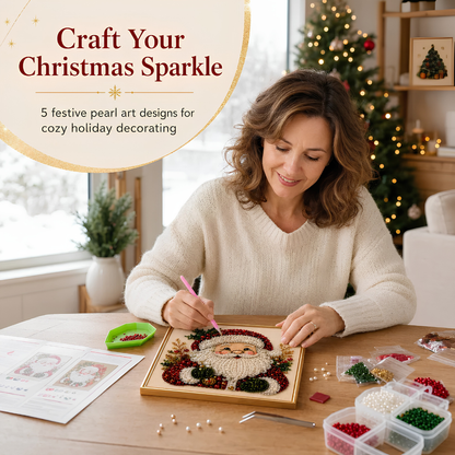 🎃 EARLY CHRISTMAS SALE 49% OFF 🔥 Christmas DIY Diamond Pearl Art Kit ✨