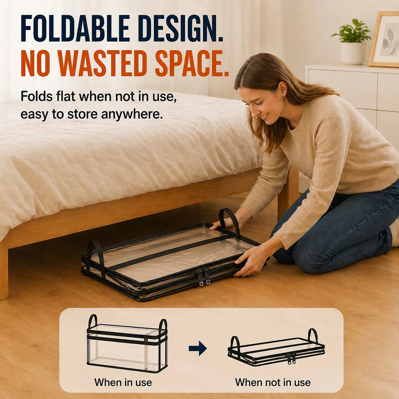🔥 Last Day 50% OFF 💥 Large Heavy-Duty Thick Plastic Clear Storage Bag | Home, Travel & Storage