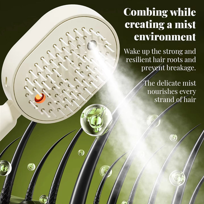 🔥 LAST DAY SALE 50% OFF 🔥 HYDRA 3-in-1 Electric Spray Air Cushion Massage Comb