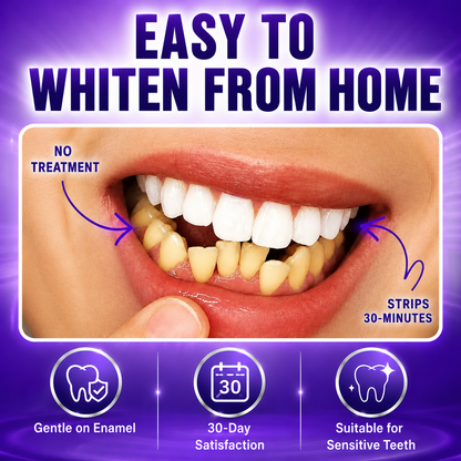 💥LAST DAY SALE 70% OFF💥 VioSmile™ Purple Teeth Whitening Strips for Stain Removal & Sensitivity