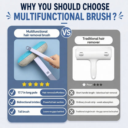 🔥LAST DAY SALE 70% OFF 🔥Multifunctional Pet Hair Remover Brush with Long Handle