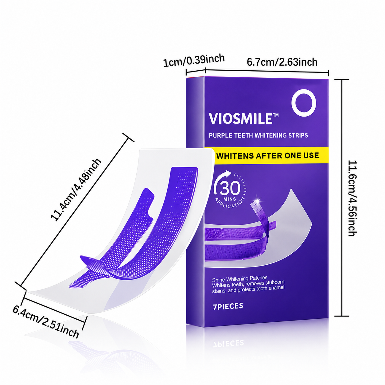 💥LAST DAY SALE 70% OFF💥 VioSmile™ Purple Teeth Whitening Strips for Stain Removal & Sensitivity